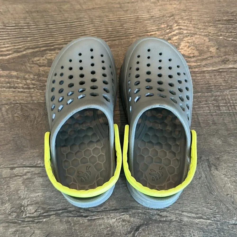 Joybees Toddler C10/C11 Charcoal‎ Gray Harper Active Clogs NWOT